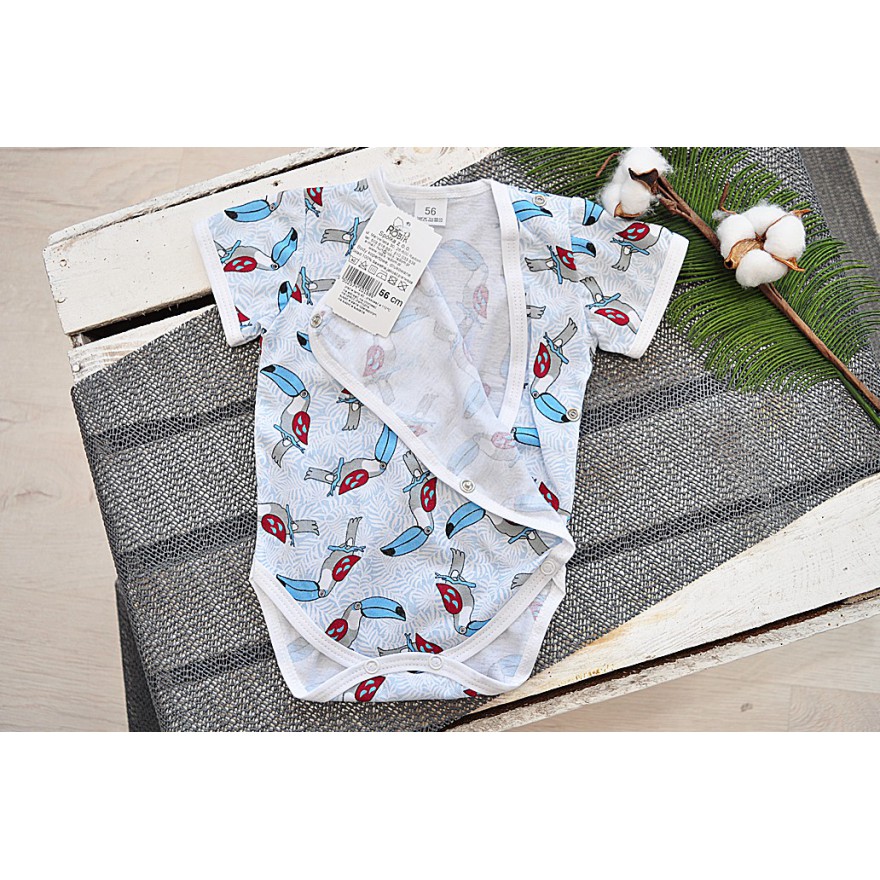 BODY kopertowe w tukany krótki rękaw