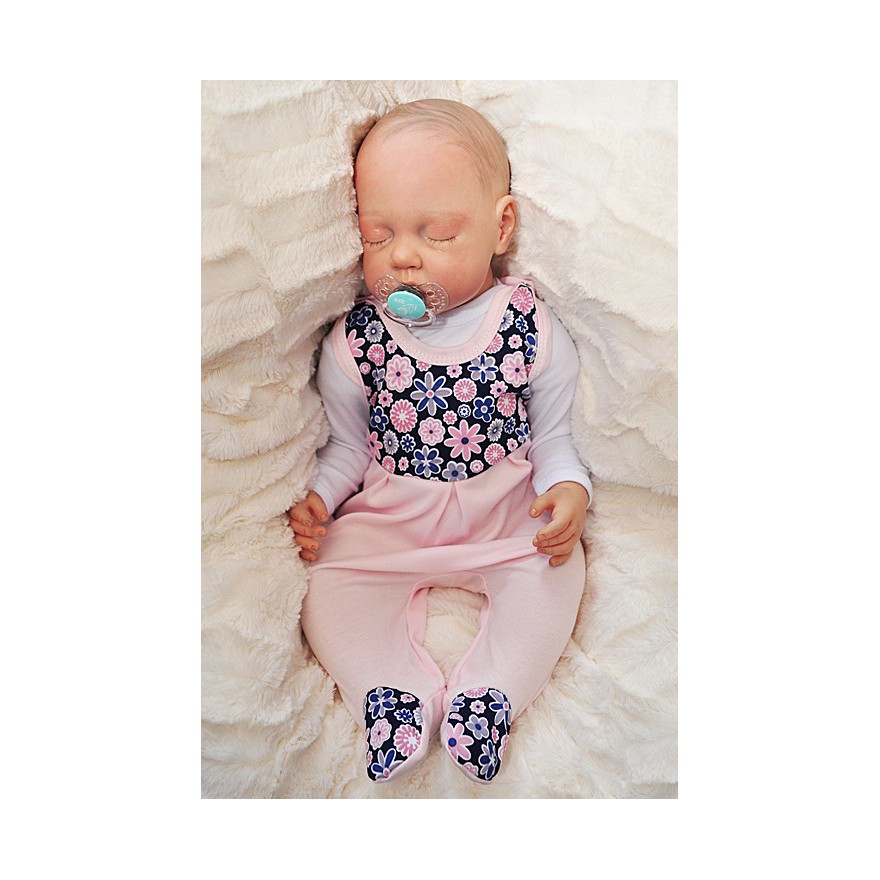 ŚPIOCHY ŚPIOSZKI bawełniane, różowe w kwiaty, wzór 359R