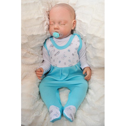 ŚPIOCHY ŚPIOSZKI bawełniane, lazurowe w zabawki, wzór 207L