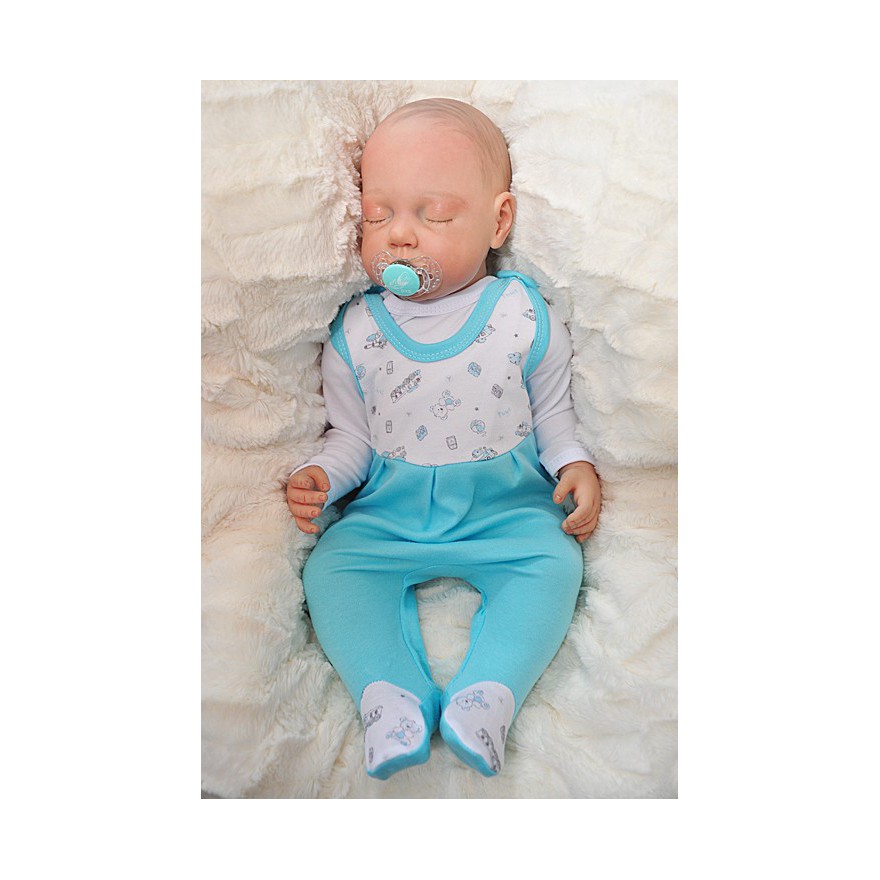 ŚPIOCHY ŚPIOSZKI bawełniane, lazurowe w zabawki, wzór 207L