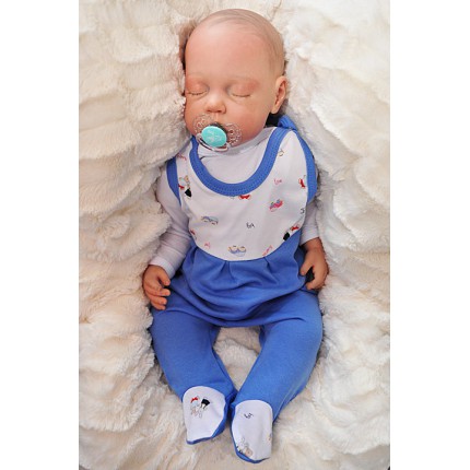 ŚPIOCHY ŚPIOSZKI bawełniane, niebieskie FRIEND wzór 208N