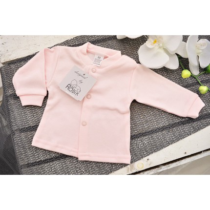 Pudrowy róż KAFTANIK r.50 koszulka bawełniana WCZEŚNIAK