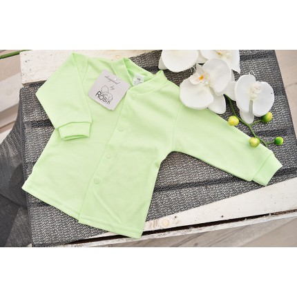 Pistacjowy KAFTANIK koszulka bawełniana