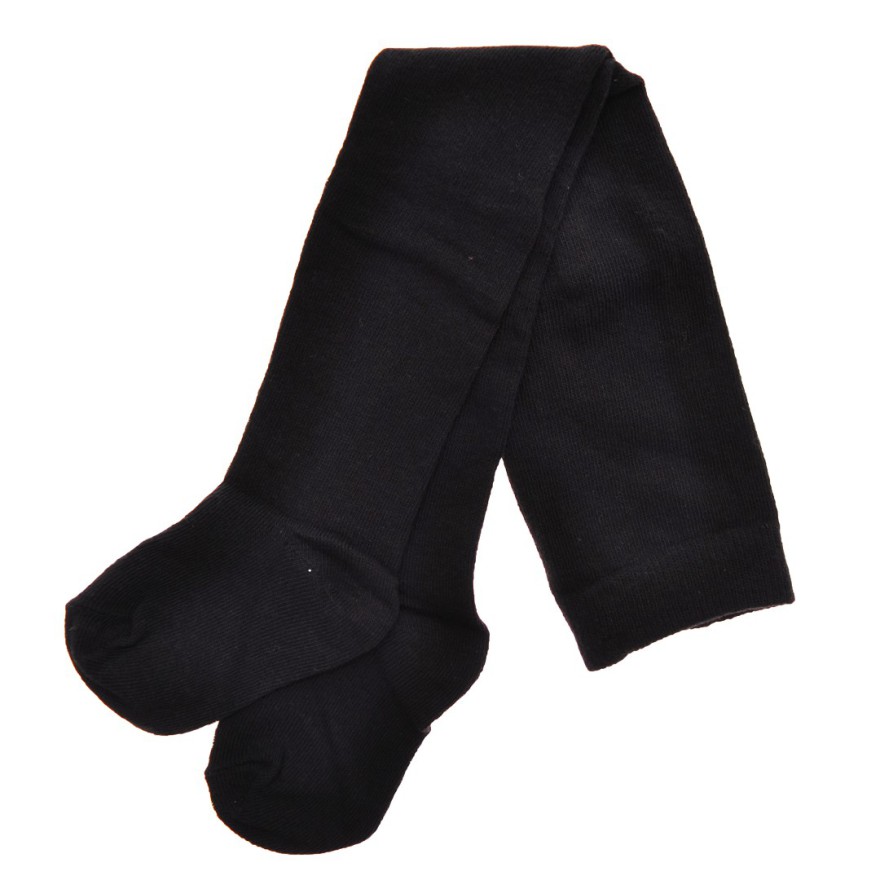 Czarne RAJSTOPY bawełniane gładkie