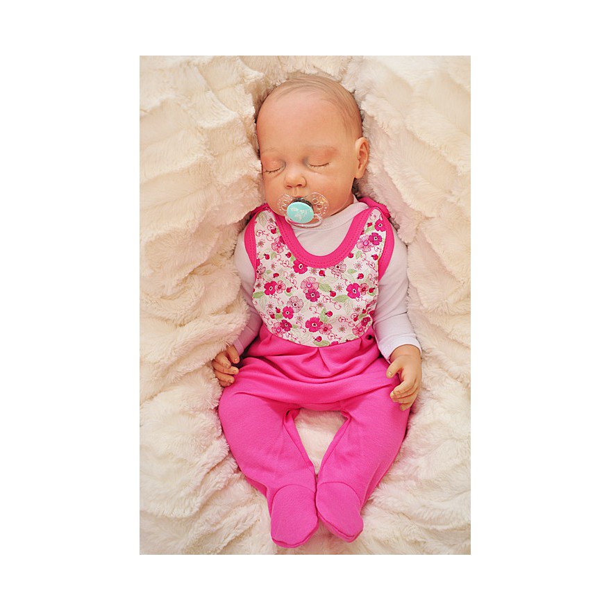 ŚPIOCHY ŚPIOSZKI bawełniane, amarantowe w kwiaty wzór 360A