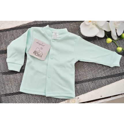 Miętowy KAFTANIK koszulka bawełniana