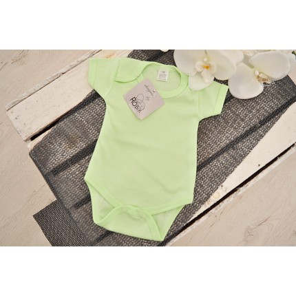 Pistacjowe body krótki rękaw