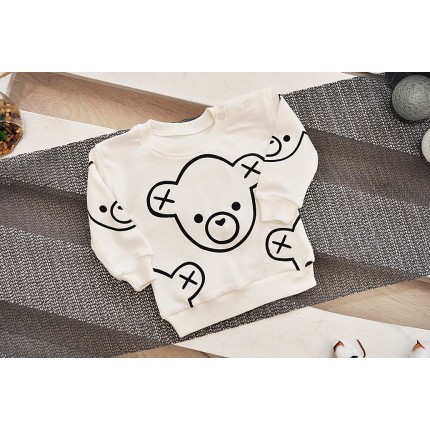 Ciemno niebieski bezrękawnik MIŚ z bluzką i spodniami