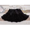 Puszysta czarna SPÓDNICZKA tiulowa z falbankami, szkoła, święta