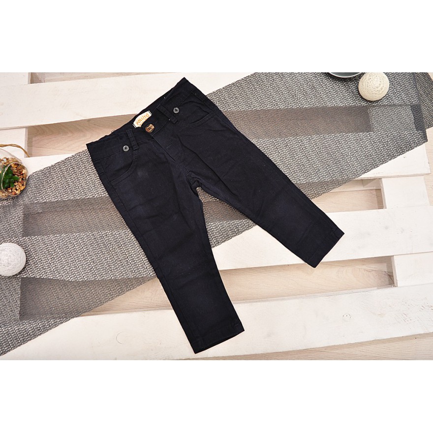 KOMPLET DLA CHŁOPCA koszula w granatowe słońca, spodnie, muszka, szelki WIZYTOWY