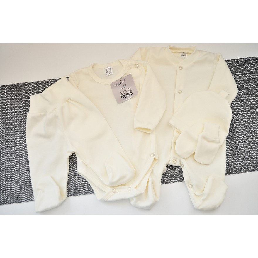 Ecru WYPRAWKA dla wcześniaka do szpitala 5 części