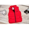 Czerwona KAMIZELKA bezrękawnik pikowany ocieplany