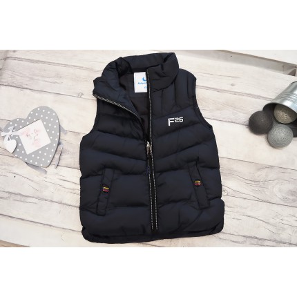 Granatowa KAMIZELKA bezrękawnik pikowany ocieplany