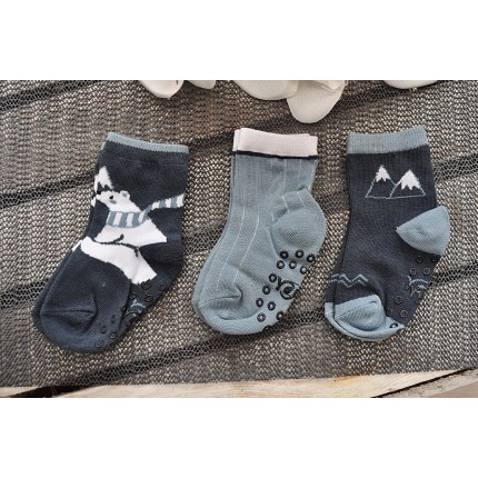 3 pary SKARPETKI ANTYPOŚLIZGOWE ABS wzór CH22