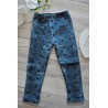 Niebieskie LEGGINSY ocieplane a'la jeans GETRY