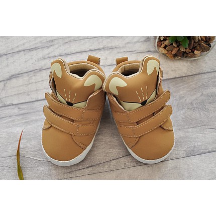 Kamelowe buty NIECHODKI LISKI BUCIKI ze zwierzakiem