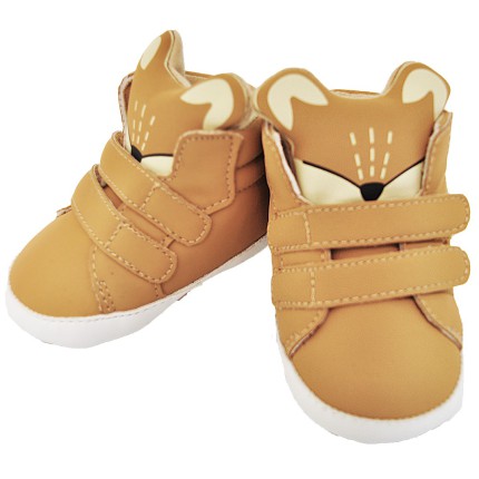 Kamelowe buty NIECHODKI LISKI BUCIKI ze zwierzakiem
