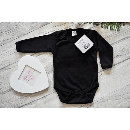 Czarne BODY z długim rękawem