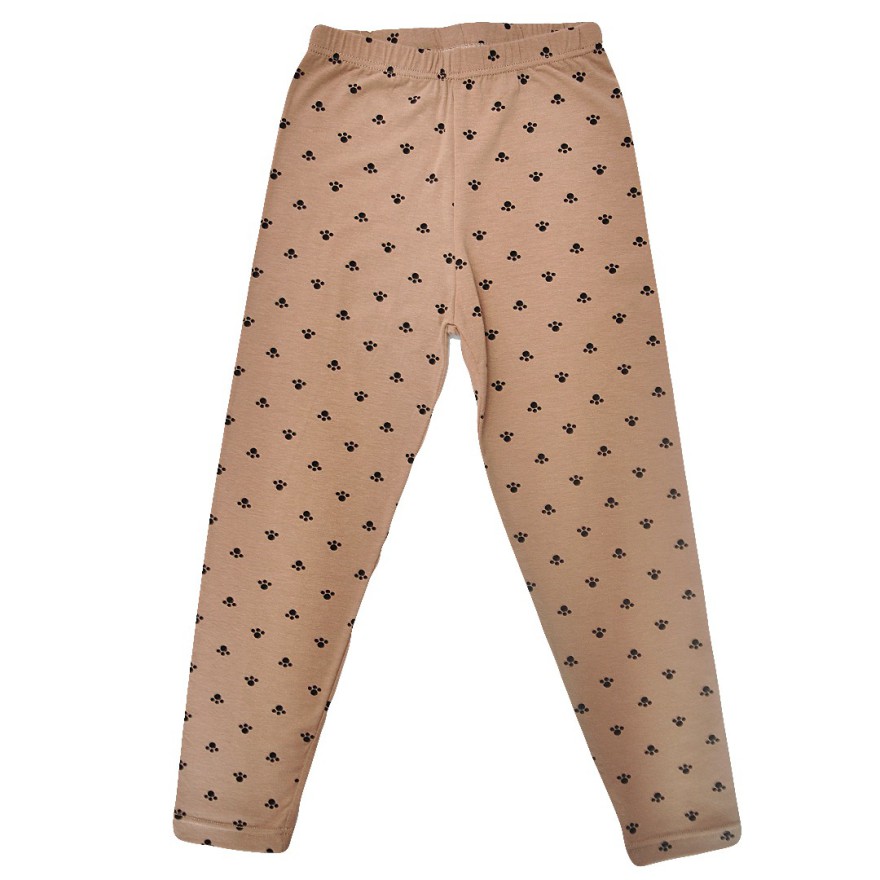 Brązowe LEGGINSY w łapki GETRY