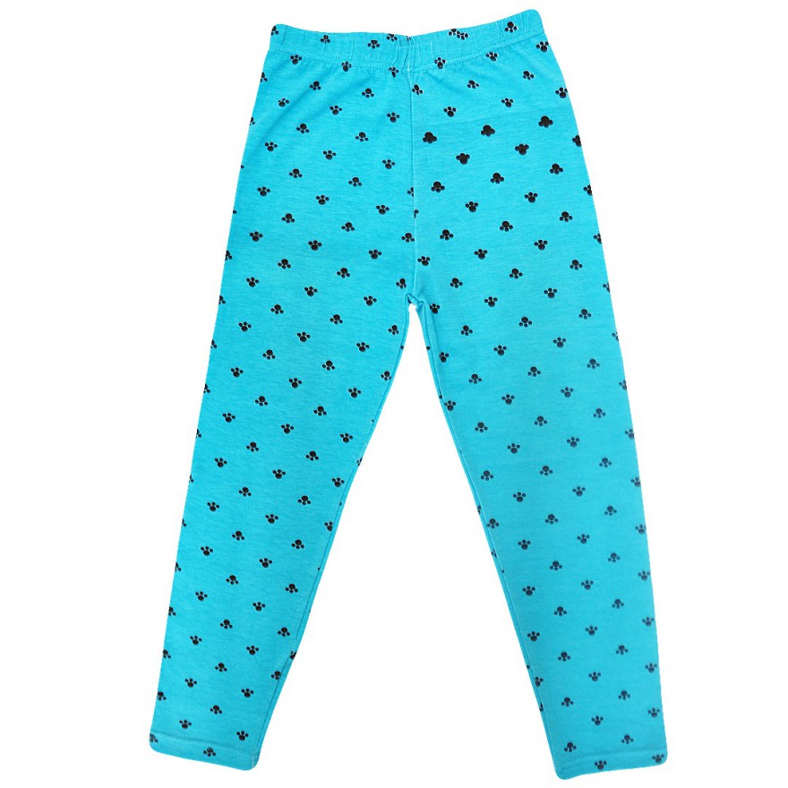 Turkusowe LEGGINSY w łapki GETRY