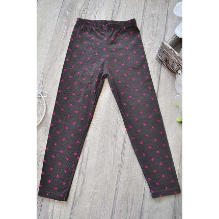 Grafitowe LEGGINSY w łapki GETRY