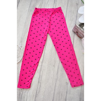 Amarantowe LEGGINSY w łapki GETRY