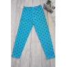 Turkusowe LEGGINSY w łapki GETRY