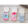 3 pary SKARPETKI frotte z elementem 3D Girl wzór D27