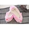 Różowe BALERINY KOT welurowe buty baletki kapcie