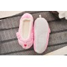 Różowe BALERINY KOT welurowe buty baletki kapcie