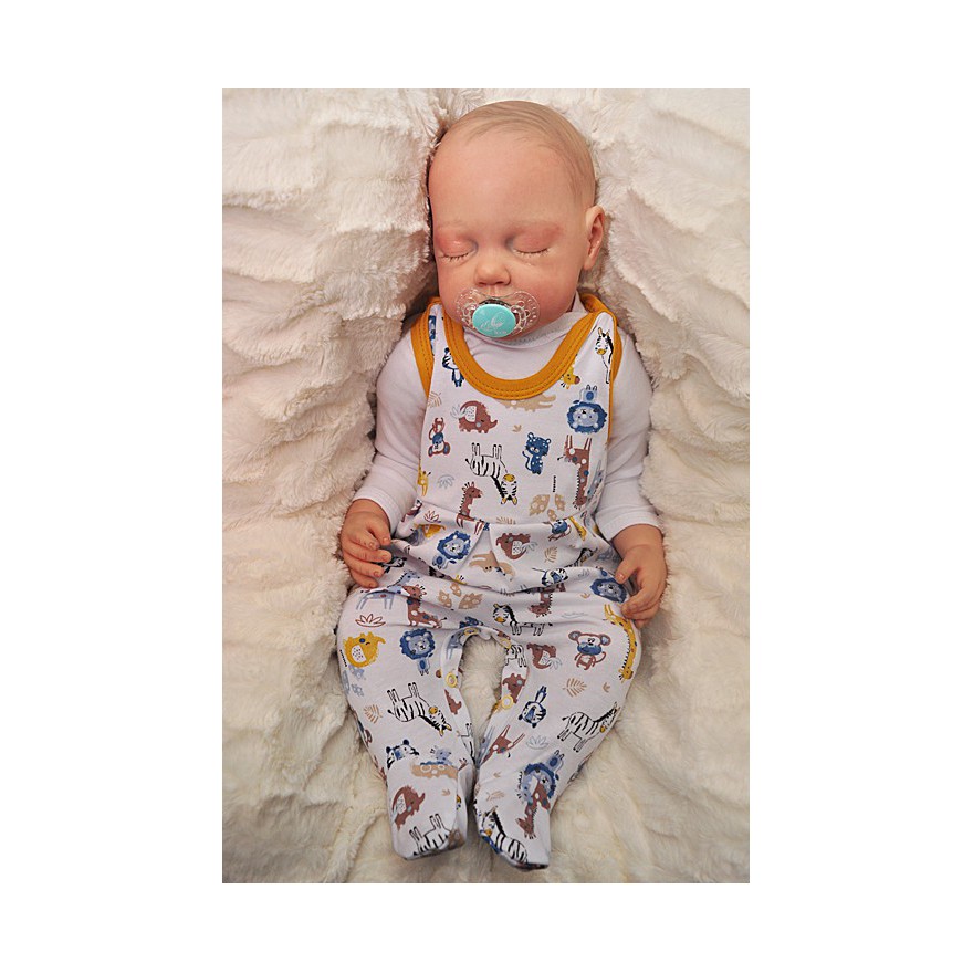 ŚPIOCHY rozpinane w kroku, w zwierzątka ZOO wzór 216MU