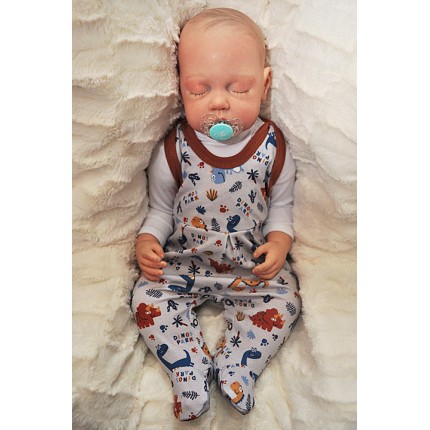 ŚPIOCHY rozpinane w kroku, w dinozaury wzór 215BR