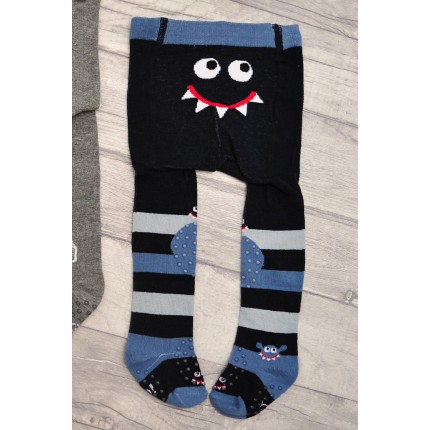 RAJSTOPY do RACZKOWANIA granatowe z potworkiem POTRÓJNY ABS! wzór RA-171