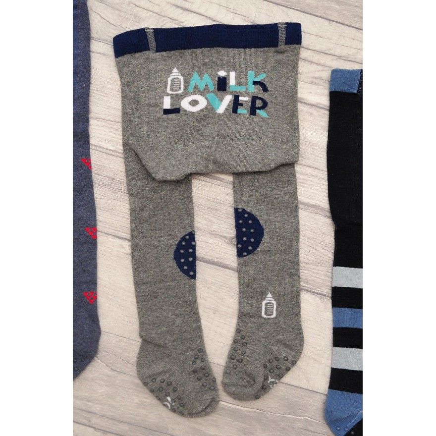 RAJSTOPY do RACZKOWANIA szare MILK LOVER POTRÓJNY ABS! wzór RA-172