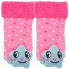 Skarpety frotte z grzechotką dziewczęce skarpetki w kropki z gwiazdką