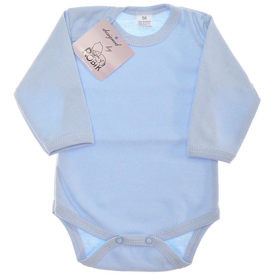 Niebieskie BODY z długim rękawem