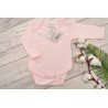 Pudrowy róż BODY z długim rękawem