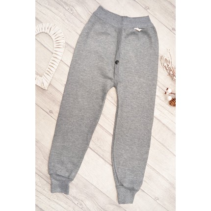 Szare SPODNIE TERMO ocieplane GETRY chłopięce kalesony