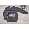Grafitowa BLUZA chłopięca dresowa CHAMPIONSHIP SPORT