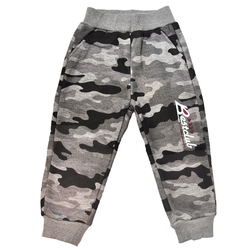 Ocieplane SPODNIE MORO szare chłopięce spodenki dresowe BestClub