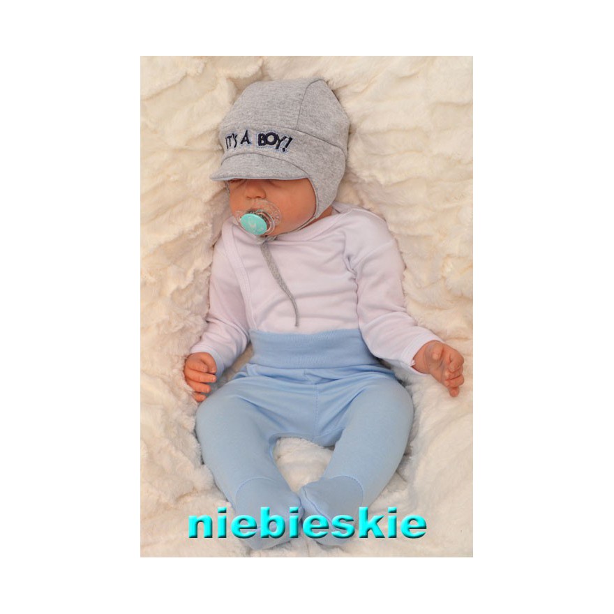 Niebieskie PÓŁŚPIOCHY bezuciskowe r.50 WCZEŚNIAK