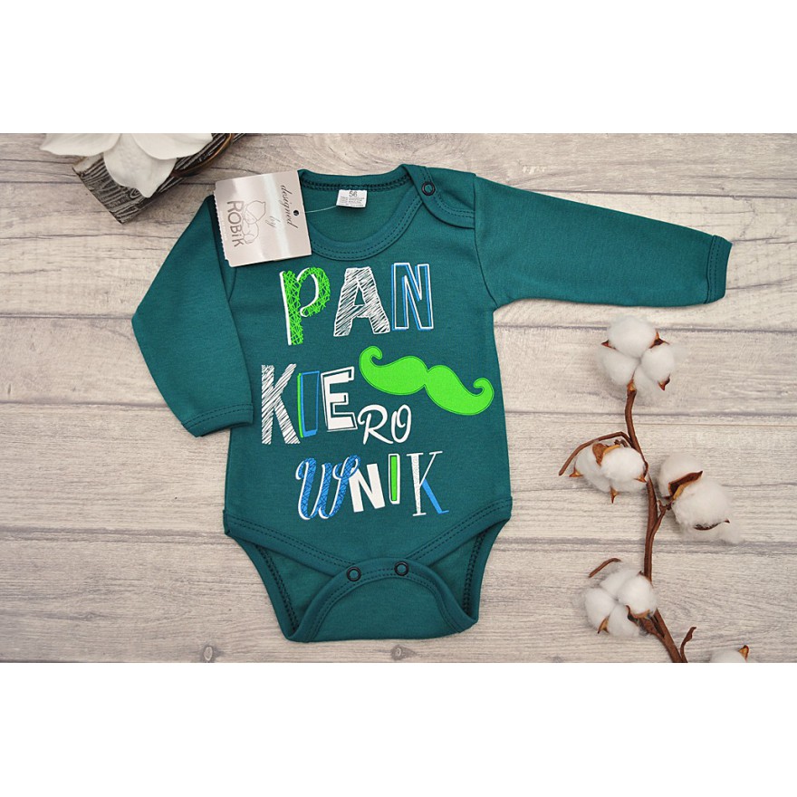 Butelkowe BODY PAN KIEROWNIK długi rękaw wzór 638