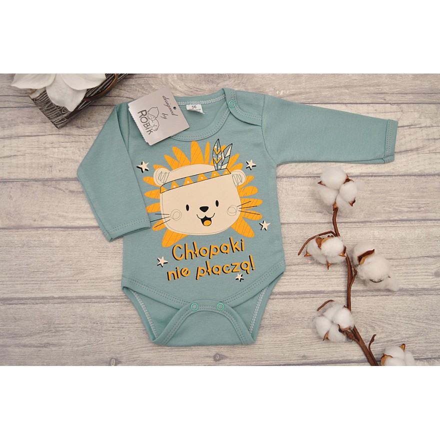 Iceberg BODY z misiem CHŁOPAKI NIE PŁACZĄ długi rękaw wzór 641