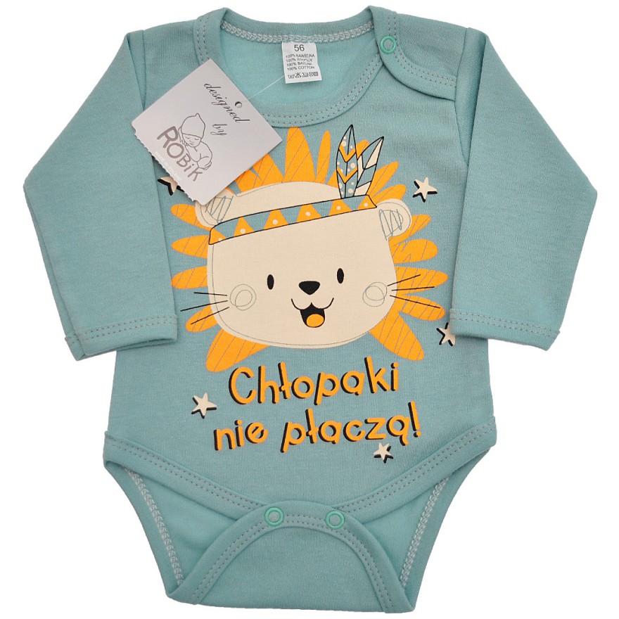 Iceberg BODY z misiem CHŁOPAKI NIE PŁACZĄ długi rękaw wzór 641