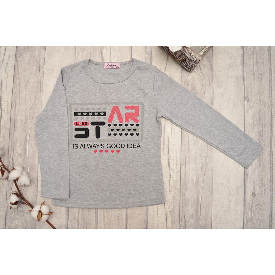 DRES dziewczęcy STAR2 malinowo-szara bluza z kapturem, spodnie, bluzka, komplet 3cz.