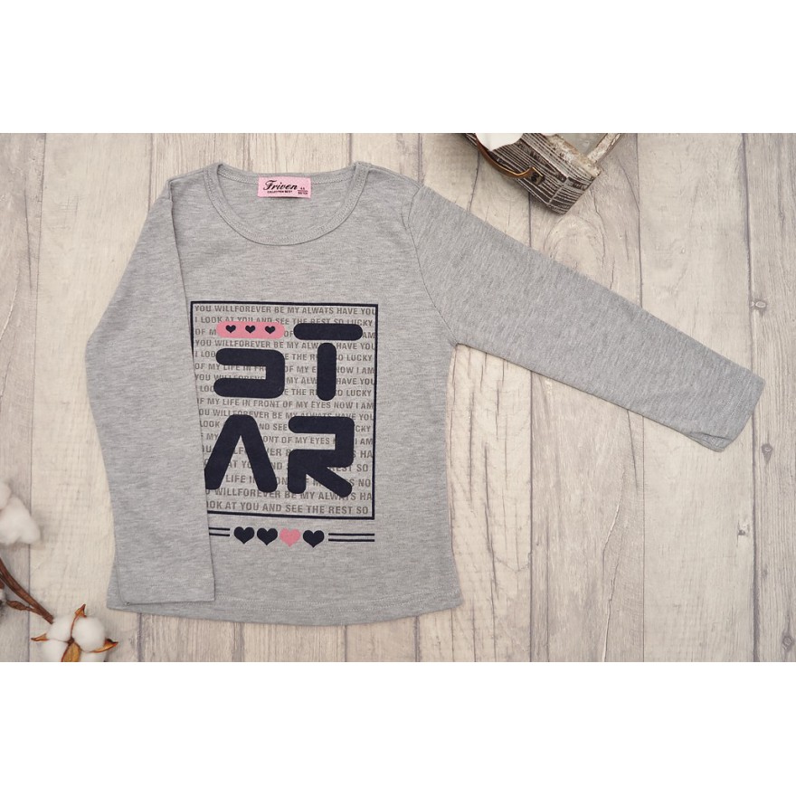 DRES dziewczęcy STAR1 różowa bluza z kapturem, spodnie, bluzka, komplet 3cz.