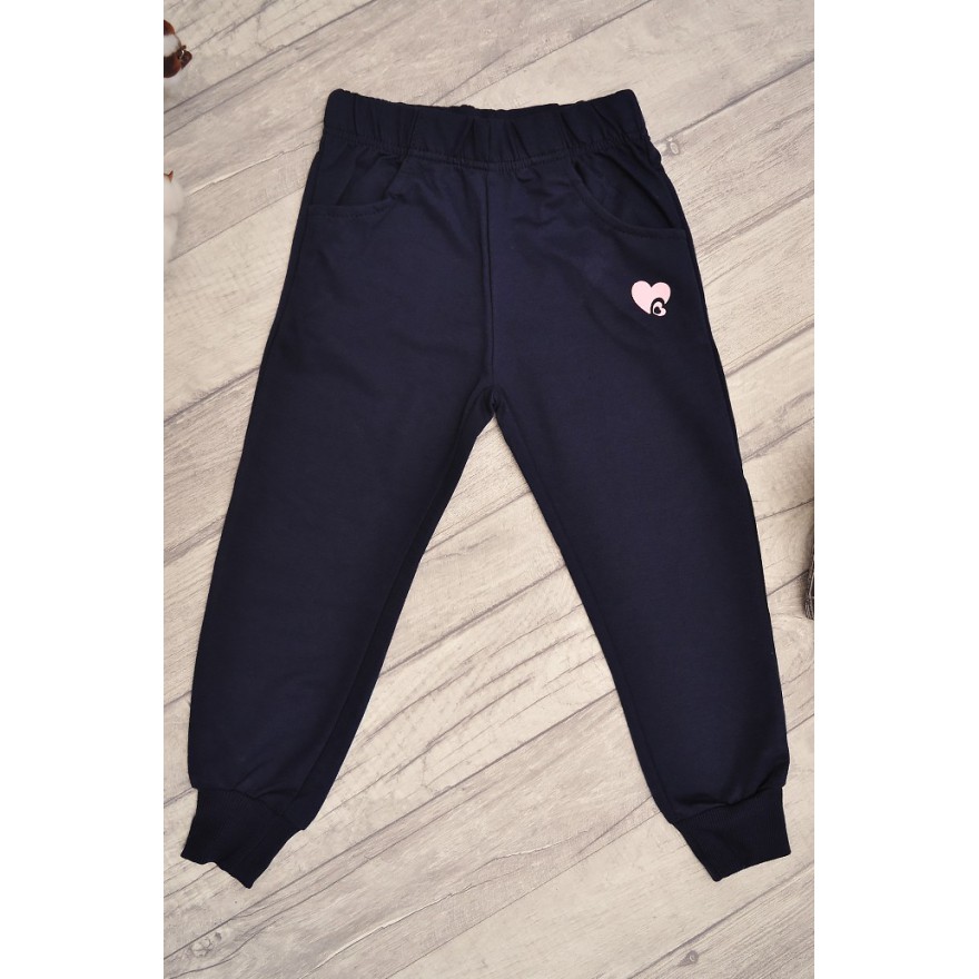 DRES dziewczęcy SPORTS granatowa bluza z kapturem, spodnie, bluzka, komplet 3cz.