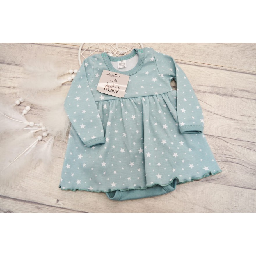 BODY SUKIENKA iceberg w gwiazdki wzór 219i długi rękaw