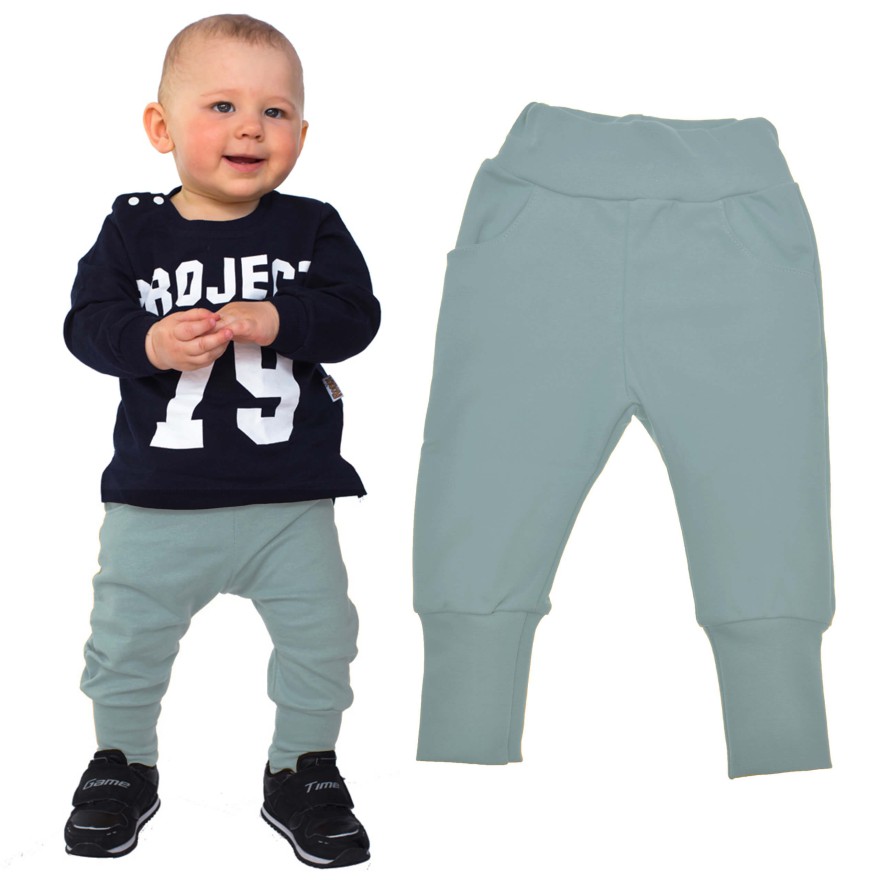 Likwidacja Iceberg spodnie bawełniane lekkie z wyciąganą gumką bezuciskowe NEON