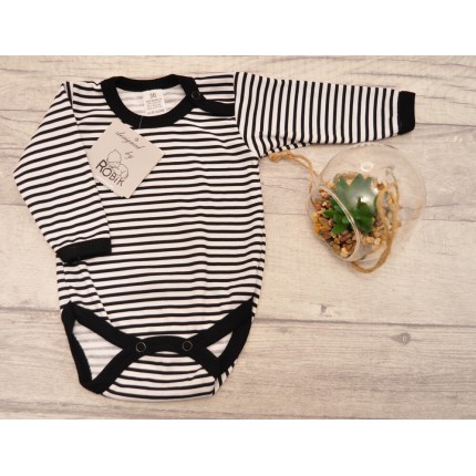 Czarno białe BODY w paski